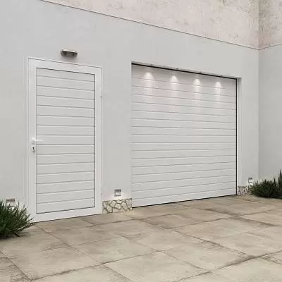 Подъемные ворота с дверью для гаража серии Trend Подъемные ворота с дверью для гаража серии Trend